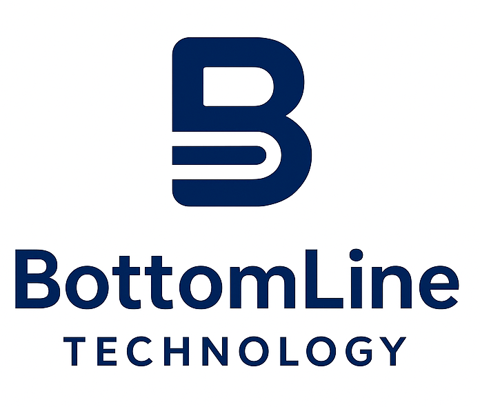 BottomLine white new logo 1